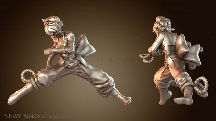 Монах женского персонажа пинка