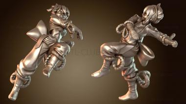 3D модель Монах Женский Персонаж Панч (STL)