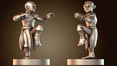 3D модель Монах-гном ловкий (STL)