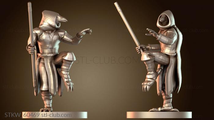 Монах Кенку с посохом