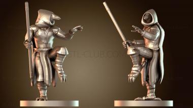 3D модель Монах Кенку с посохом (STL)