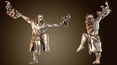 3D модель Магия персонажа-монаха (STL)