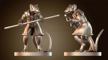 3D модель Монах Крысолюд Мастер Мудрый (STL)
