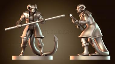 3D модель Монах Тифлинг Мужчина (STL)