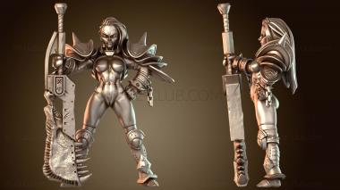 3D модель Monster Hunter Ода Персонаж Обнаженный (STL)