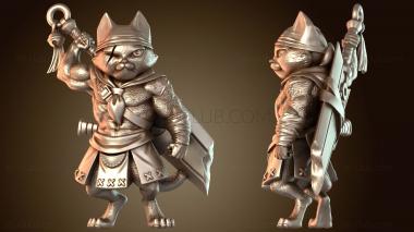 3D модель Морли, странствующий кот-воин (STL)