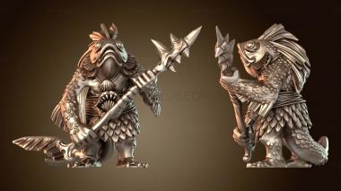 3D модель Смертельные враги Рыболюди Рыболюди глубоководные (STL)