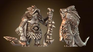 3D модель Смертельные враги Рыболюди Рыболюди-мародеры (STL)