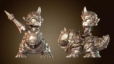 3D модель Конный темный эльф (STL)