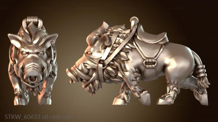 Карликовый кабан верхом