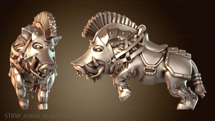 Military Конный карликовый кабан-копейщик