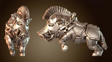 3D модель Конный карликовый кабан-копейщик (STL)