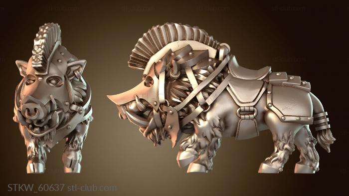 Military Всадник на карликовом кабане