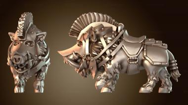 3D модель Всадник на карликовом кабане (STL)