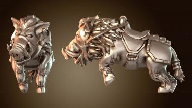 3D модель Конный карликовый кабан-фанатик (STL)