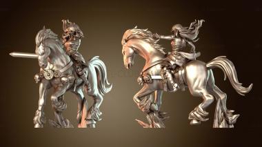 3D модель Конный воин-фианна храбрец (STL)