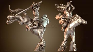 3D модель Конный воин-защитник фианна (STL)
