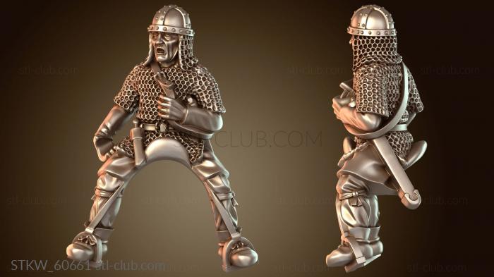 Military Конный страж очага, окованный железом