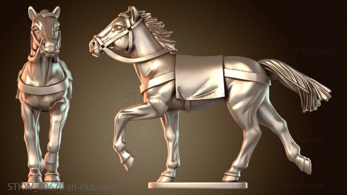 Military Конный страж очага закаленный