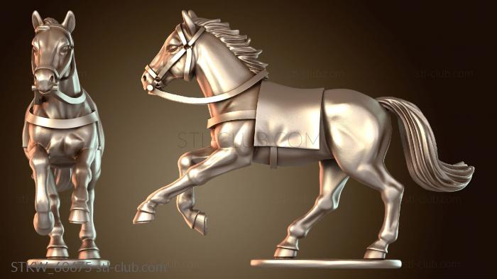 Military Могучий конный страж очага