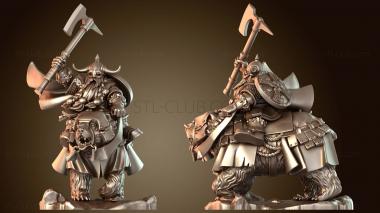 3D модель КОННЫЕ ТЯЖЕЛЫЕ ГНОМЫ-МЕДВЕДИ (STL)