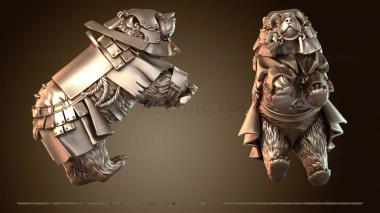 3D модель КОННЫЕ ТЯЖЕЛЫЕ КАРЛИКИ ТОЩИЙ МЕДВЕДЬ (STL)