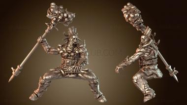 3D модель Конный военачальник-защитник (STL)