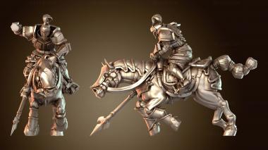 3D модель Авангард конных воинов (STL)