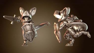 3D модель Mouse Knight NM Combat (STL)