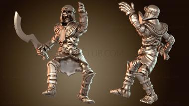 3D модель Мумифицированный череп экипажа катапульты (STL)