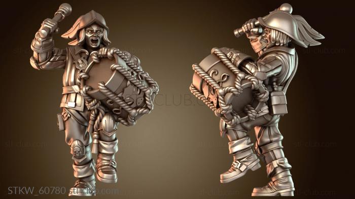 Military Музыкант Женщина сияющая