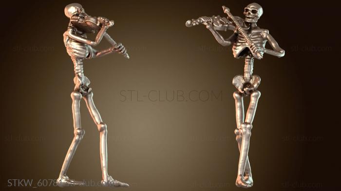 Military Музыкант Скелет