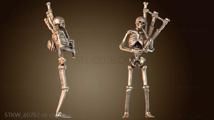 Military Музыкант Скелет дребезжит