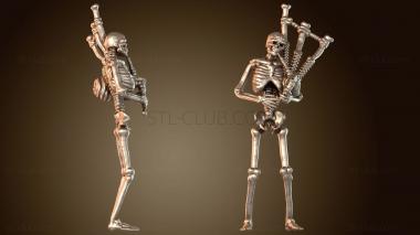 3D модель Музыкант Скелет дребезжит (STL)