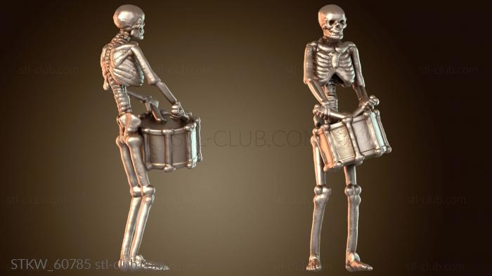 Military Музыкант Скелет громовой