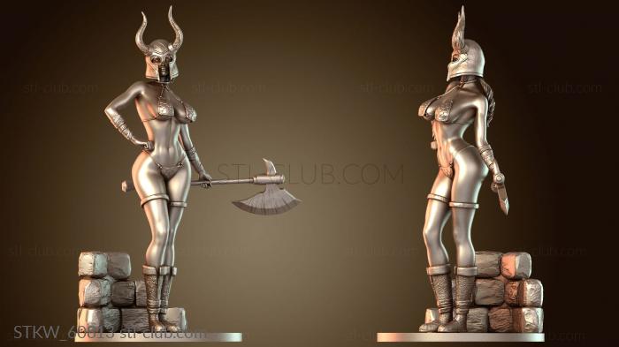 Military Топор девушки-варвара Mystic Flare