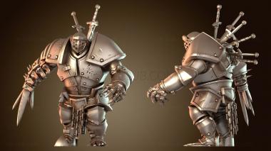 3D модель Некромант голем железо (STL)