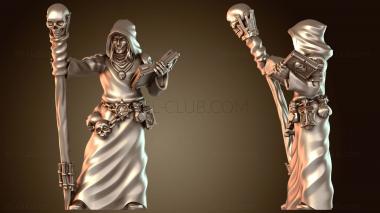 3D модель Посох некроманта, соединенный с ногой (STL)