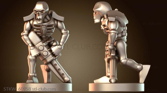 Military Некроны Воин Дикарь