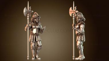 3D модель Ночная сторожевая женщина (STL)