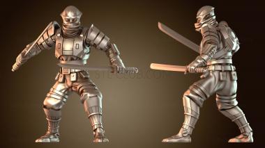 3D модель Ниндзя ближнего боя бесшумный (STL)