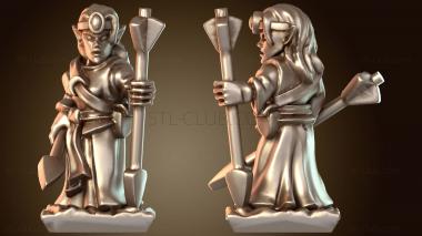 3D модель Команда благородных эльфов-болтометчиков (STL)