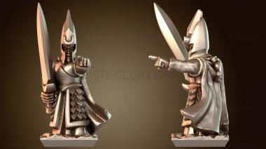 3D модель Благородный эльф-стрелометчик, ловкий экипаж (STL)