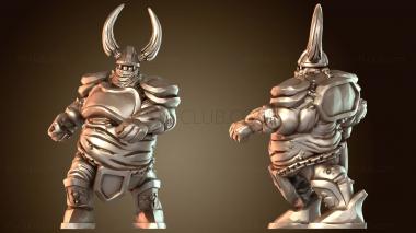 3D модель Нургл Прокси Воин Дикарь (STL)