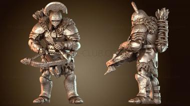 3D модель Обсидиановый арбалетчик в доспехах (STL)