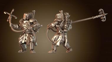 3D модель Обсидиановый борец Брутальный (STL)