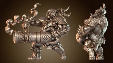 3D модель Герой-огр-канонир Гронк Бумшот (STL)