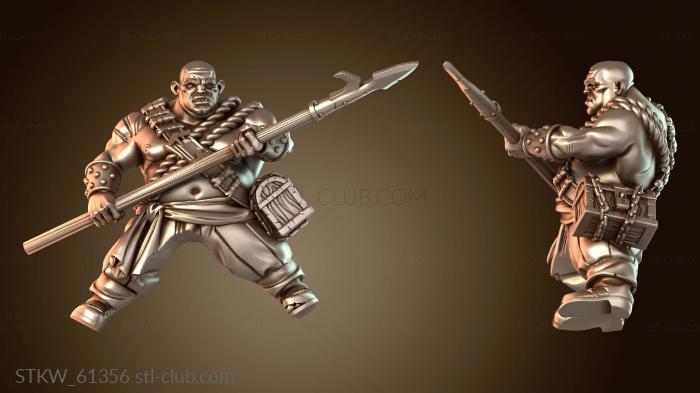 Military Огр-гиппопотам, кавалерийский всадник