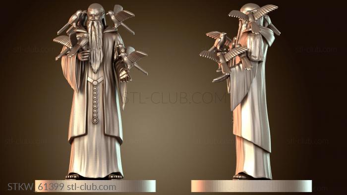 Старик с канарейками