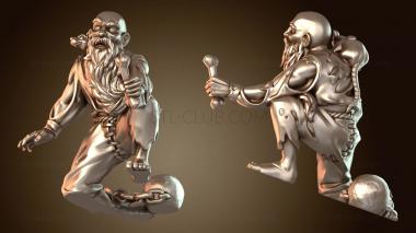 3D модель Старый заключённый в кандалы (STL)